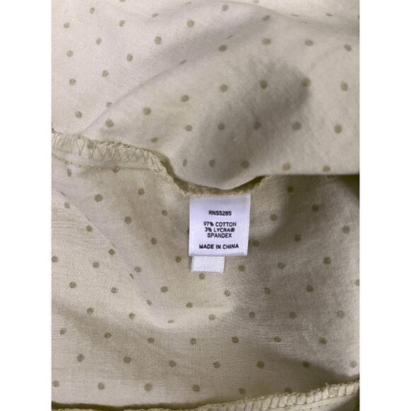 Express Design Studio Womens 3/4 Sleeve Collared Button up Shirt Yellow Sz S - Picture 3 of 7